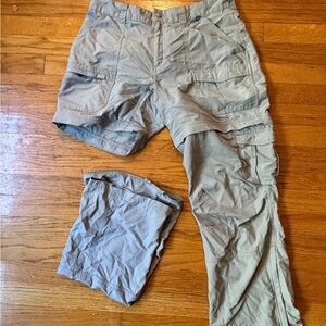 Eastern Mountain Sports Gray Convertible Track Pants